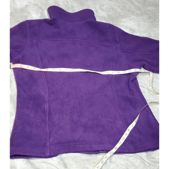 Eddie Bauer XL Purple Fleece Jacket – Full Zip, Pockets, Holland Embroidery - Picture 2 of 15